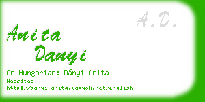 anita danyi business card